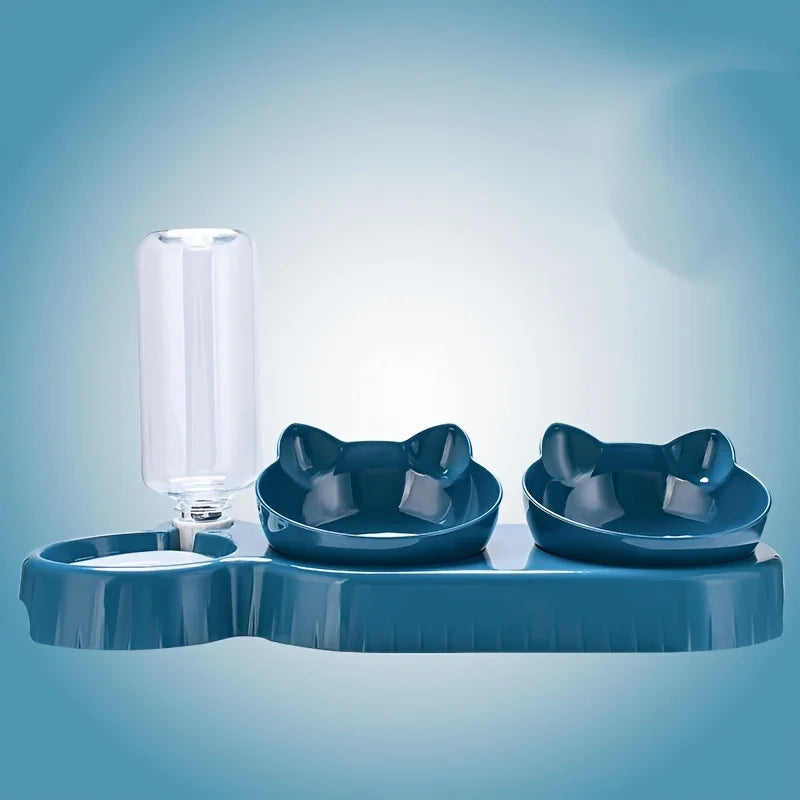 3-in-1 Cat Feeding Station