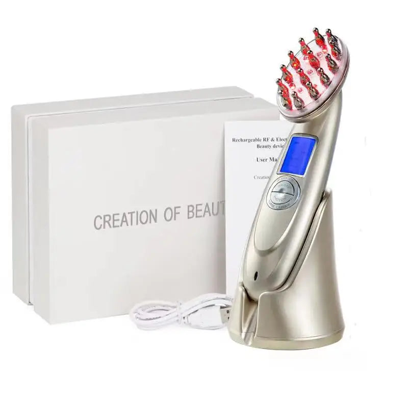 Infrared EMS Electric Laser Hair Growth Anti-Dropping Massager Scalp Massage Comb Micro-current Hair Care for Hair Loss Treatmen