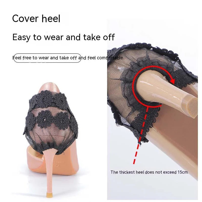 Elastic Shoe Laces High Heels Bundle Shoelace for Women Anti-skid Adjustable Elastic Band Heels Cover Fixed Shoeslace Shoe Decor