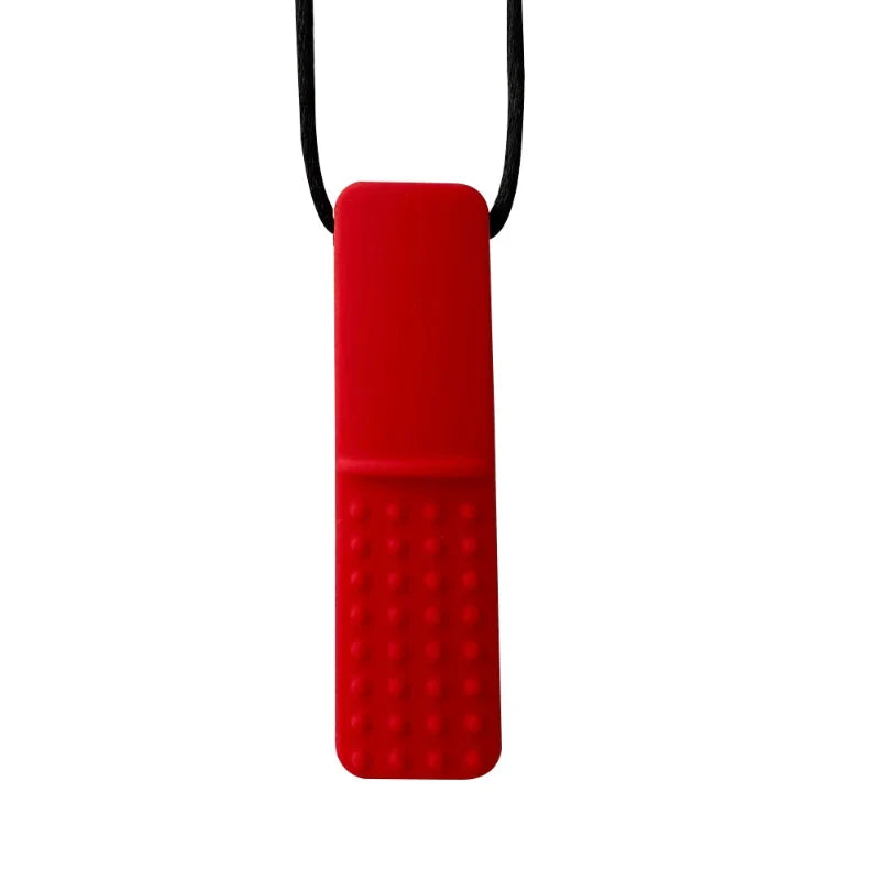 Silicone Teether Necklace for Kids | Chewy Sensory Pendant for Autism & ADHD | Oral Motor Therapy Tool