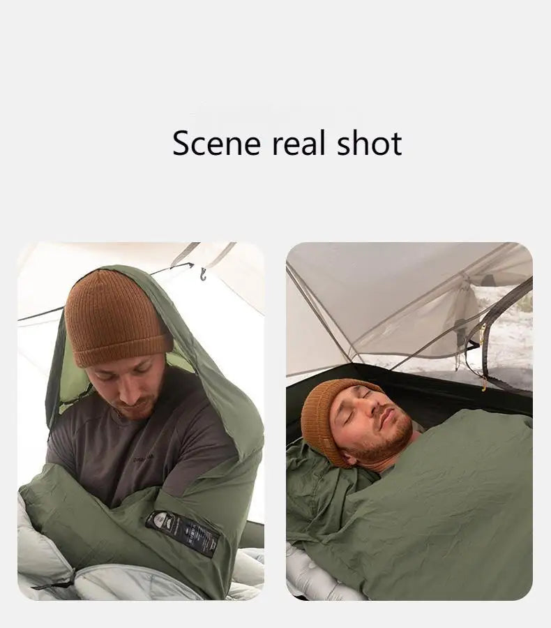 Naturehike FIREWORKS Sleeping Bag Liner Portable Ultralight Skin Friendly Thermal Warm Summer Insert Velvet Lining Sleeping Bag 128g Nylon Low Elastic