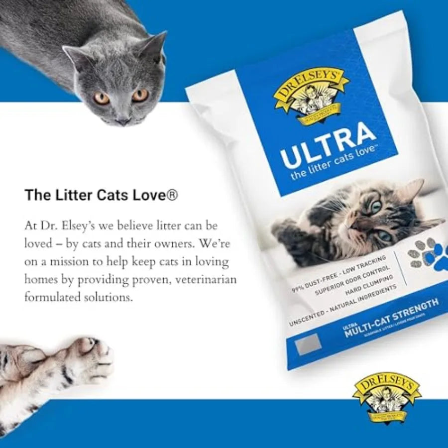 Ultra Unscented Clumping Cat Litter (40 lb)
