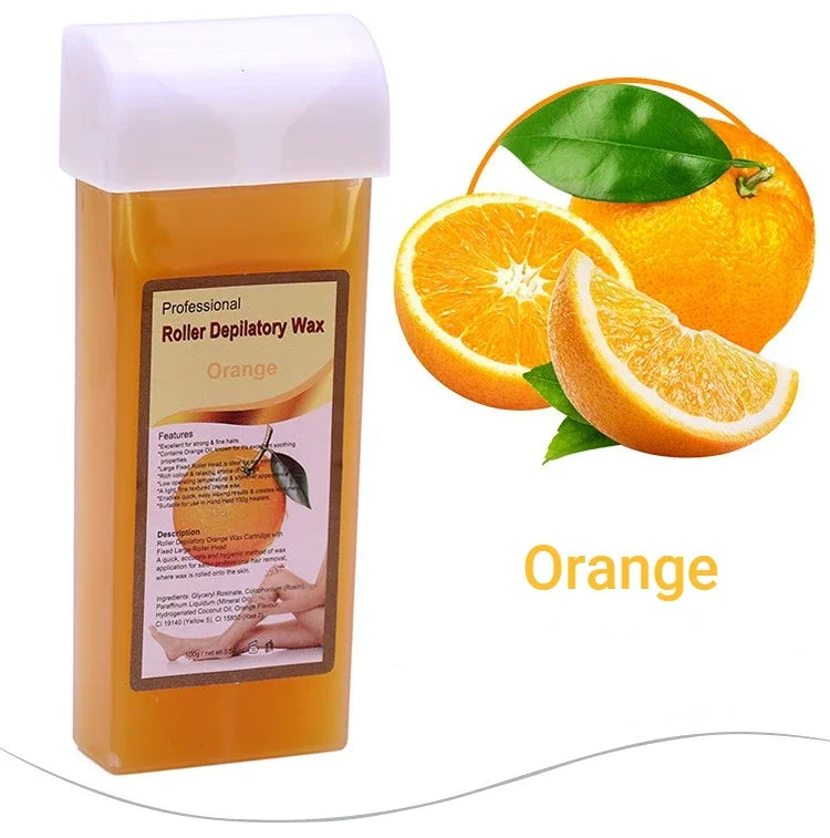 100g Hair Removal Wax Gentle Non-irritating Hot Depilatory Cream Wax Cartridge Beeswax Warmer Waxing Hair Removal for Women Men