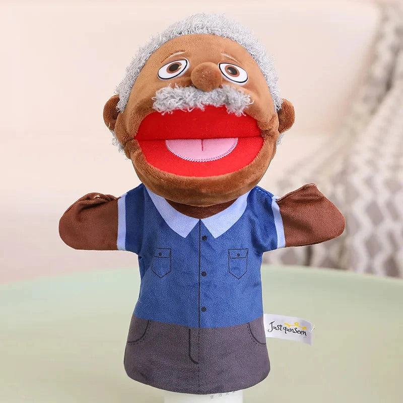 Kids Plush Finger & Hand Puppets for Role Play & Bedtime Stories - 28-33cm