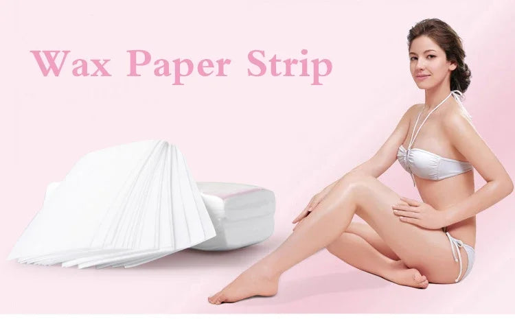 200/100PCS Women Men Hair Removal Wax Paper Nonwoven High Quality Body Leg Arm Hair Removal Epilator Wax Strip Paper Roll