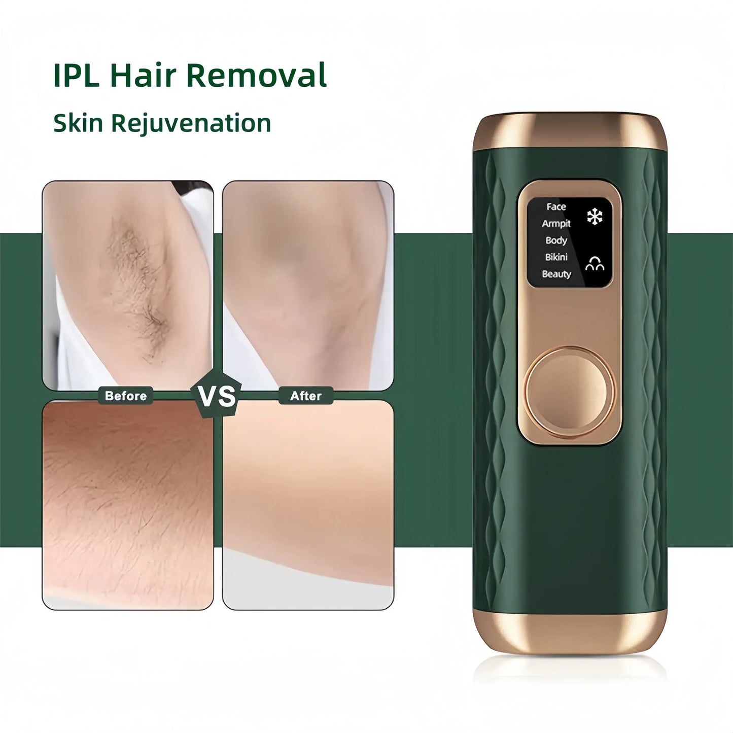 IPL Laser Hair Removal Machine Ice Cool Painless Epilator Women Freezing Point Epilation Skin Rejuvenation for Home Use Device