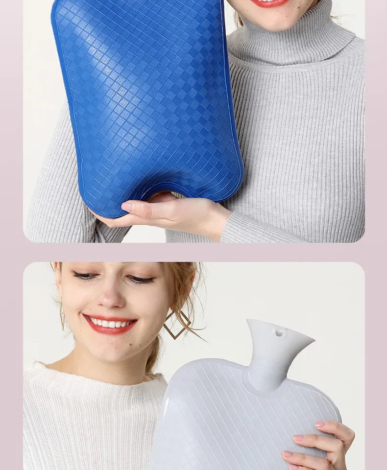 large capacity PVC hot water bag for bed and foot warmer