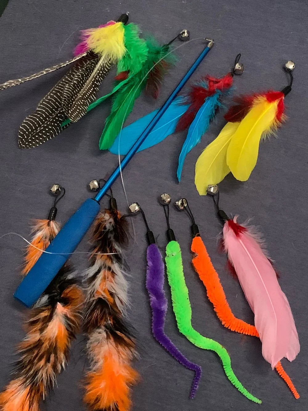 Cat Feather Wand Toy Set (11-Piece)