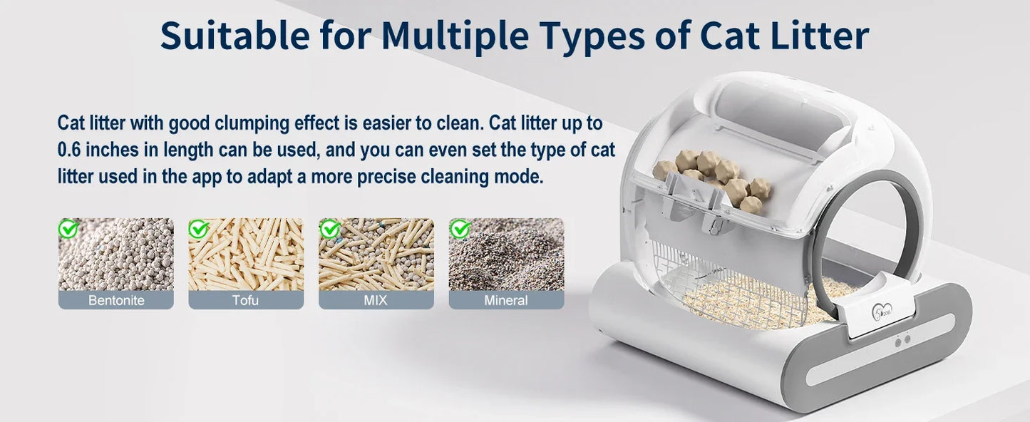 DOEL 65L Smart Self-Cleaning Litter Box