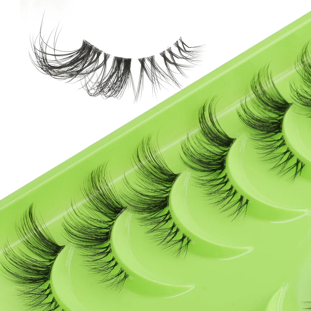 3/10 Pairs Half Lashes Makeup Natural Long Cat Eye Lashes Dramatic False Eyelashes