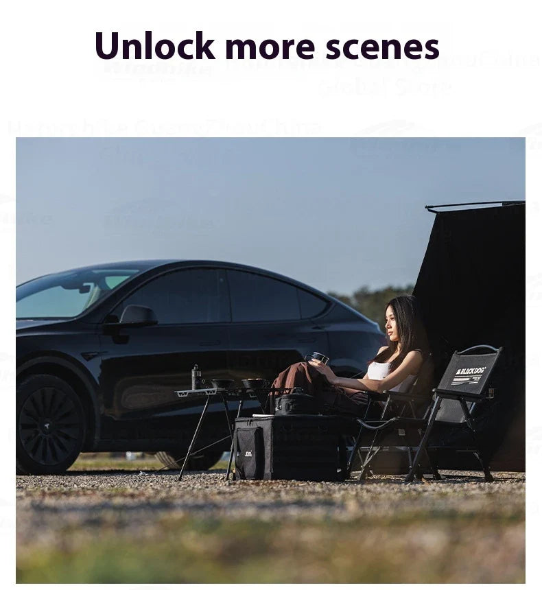 BLACKDOG Detachable Kermit Chair Portable Lightweight Detachable Seat Armchair Aluminum Alloy Outdoor Camping Fishing Folding Chair Load Bearing 120kg