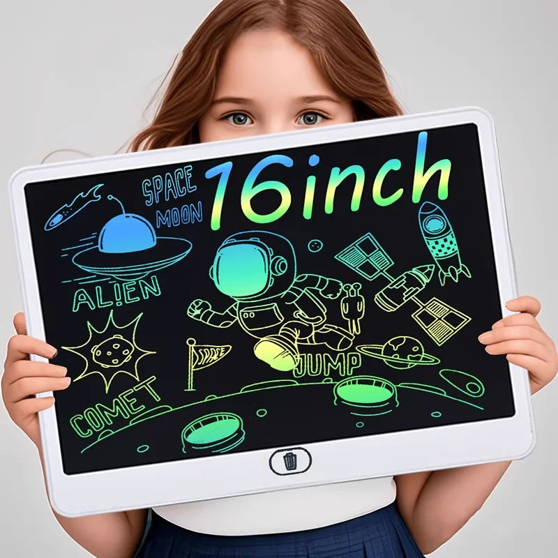 Kids LCD Drawing Board - Portable 16/13/11/8-Inch Digital Sketchpad for Creative Learning and Doodling