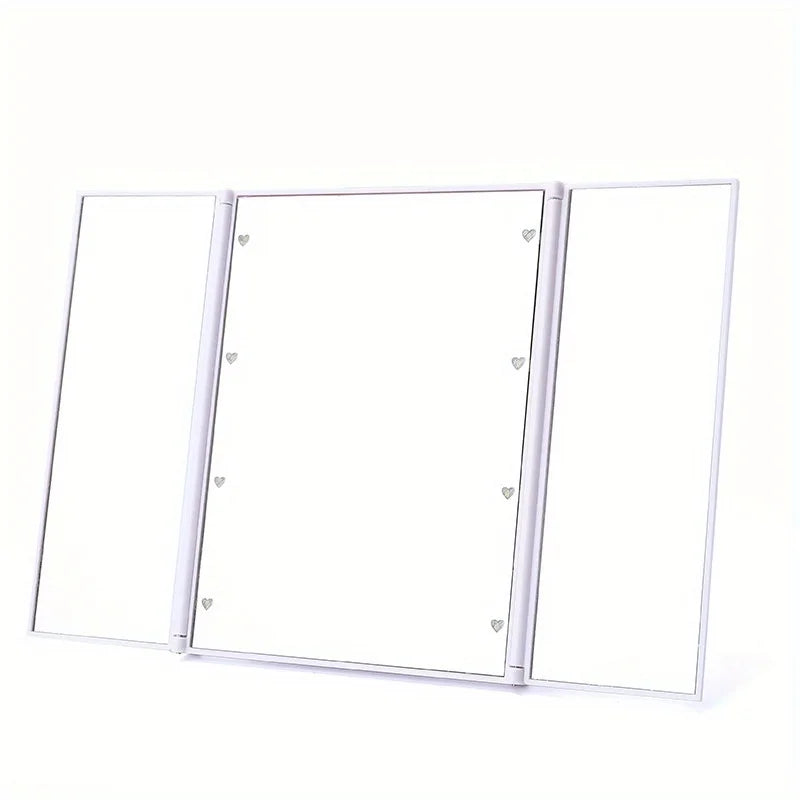 Compact Makeup Mirror – Portable LED Folding Vanity Mirror for Travel  ✅