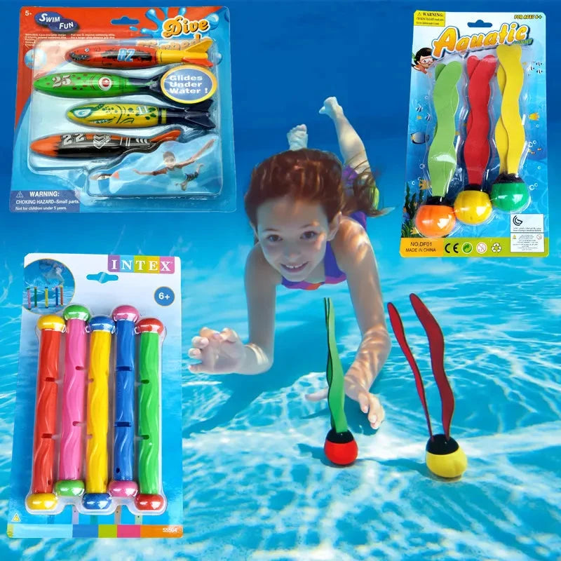 Summer Torpedo Rocket Toy for Pool Diving Games - Fun Water Activity for Kids
