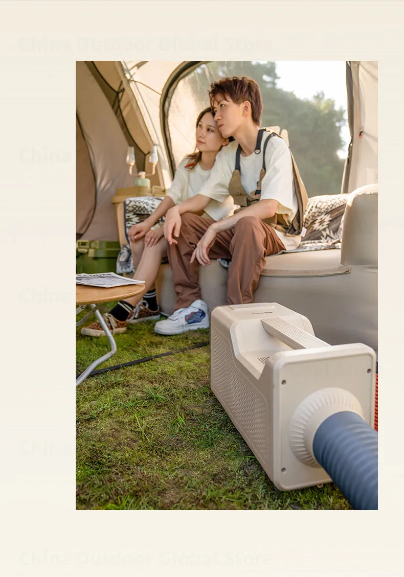 MOBI GARDEN Mobile Air Conditioner Outdoor Portable Fan Integrated Car Cooler 450W Cooling Camping Tent Indoor Car Cooling Fan With Built-in Lighting