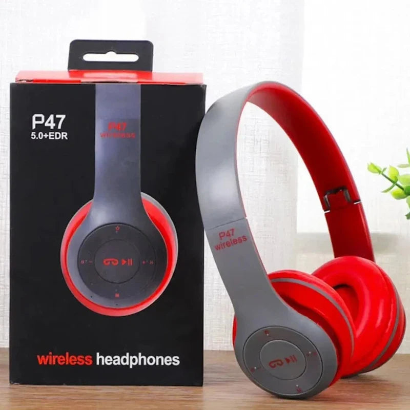 Handsfree Wireless Noise-Canceling Bluetooth Headphones P47, Earphone Headset
