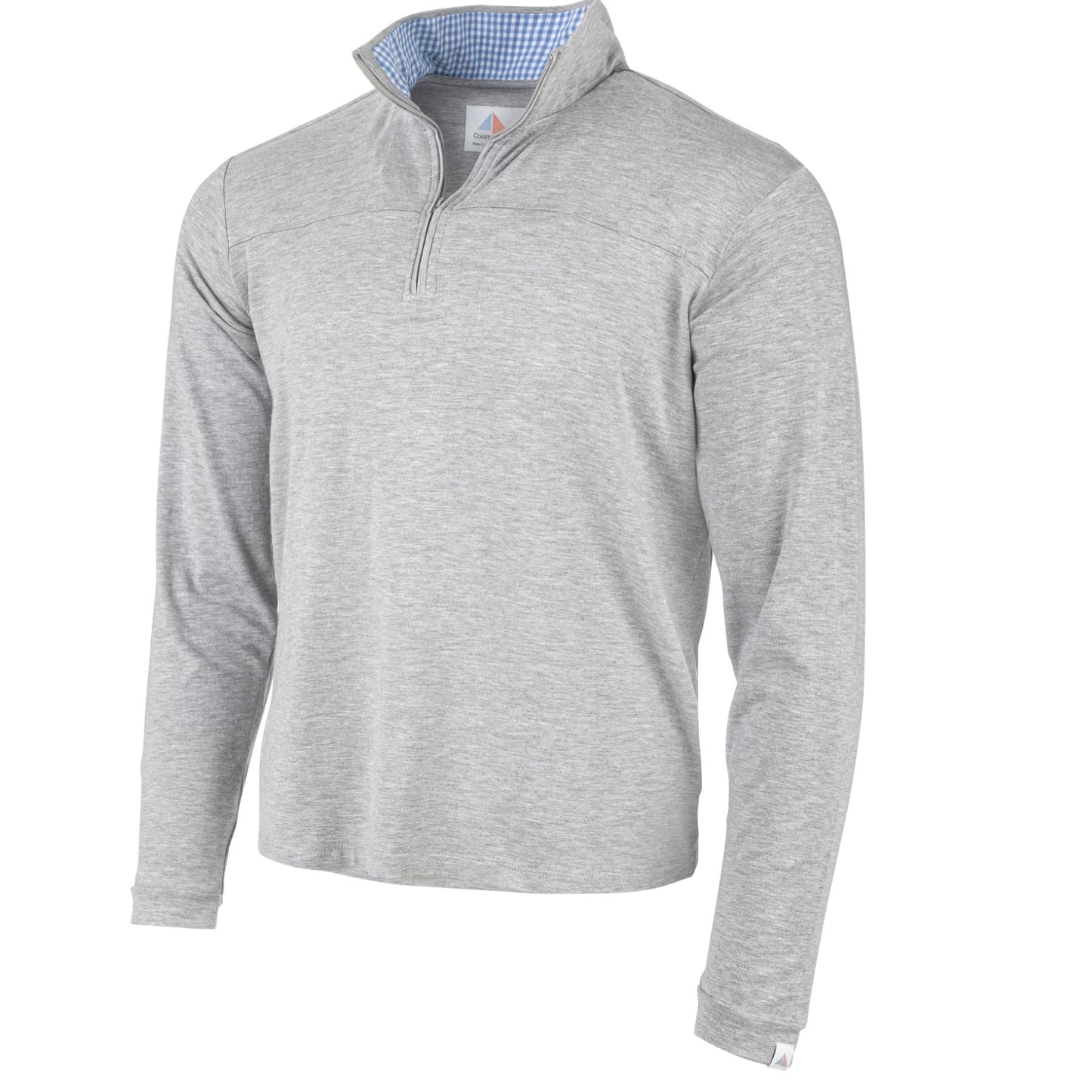 FINAL SALE -Seaside Deckhand Q-Zip - Athletic Grey (SMALLS)