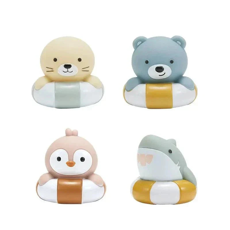 Floating Light-Up Animal Bath Pool Toys for Kids Age 3-5 - Set of 9 Fun Bath Time Accessories