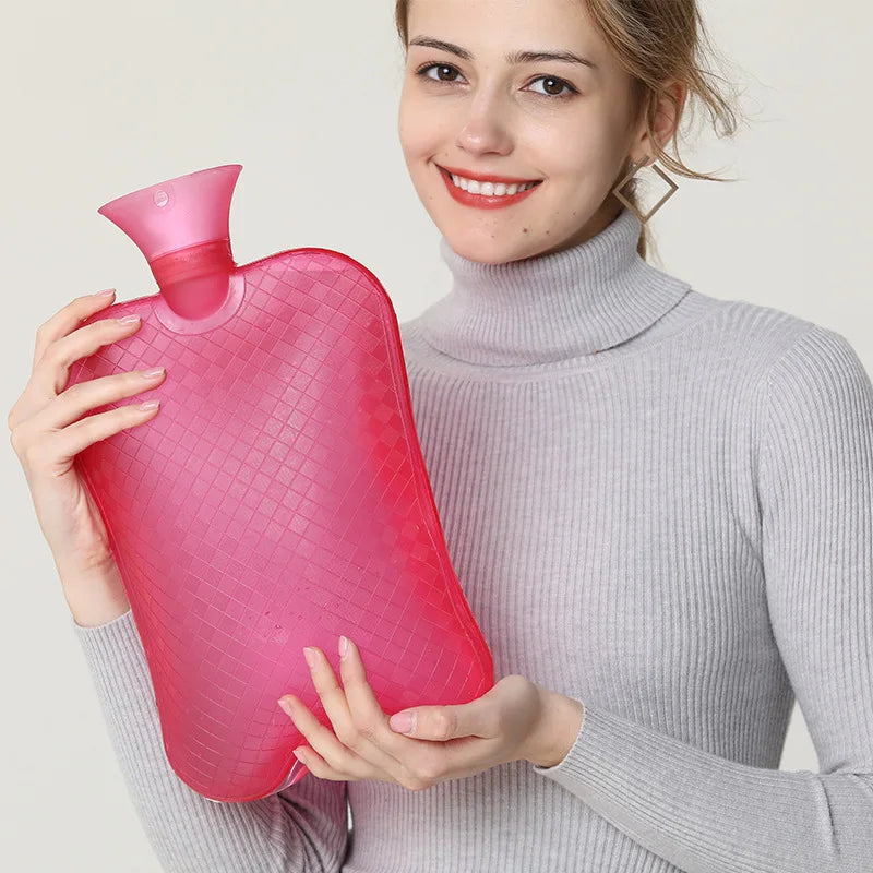 large capacity PVC hot water bag for bed and foot warmer