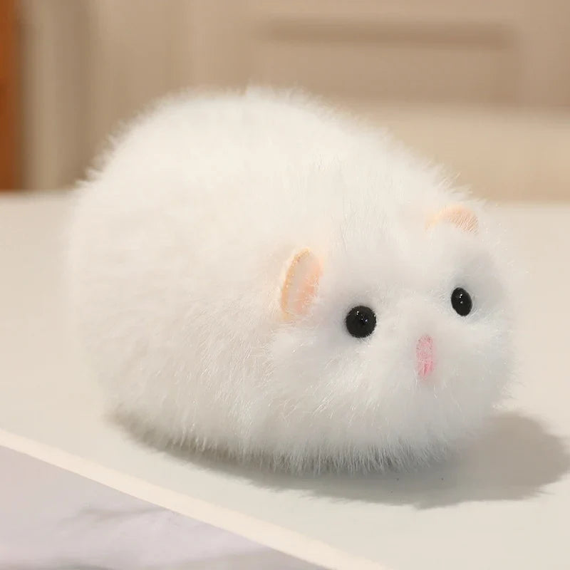 Cute Golden Hamster Plush Pillow Toy - Soft Stuffed Animal Doll Keychain for Kids, 13/35CM Fun Gift