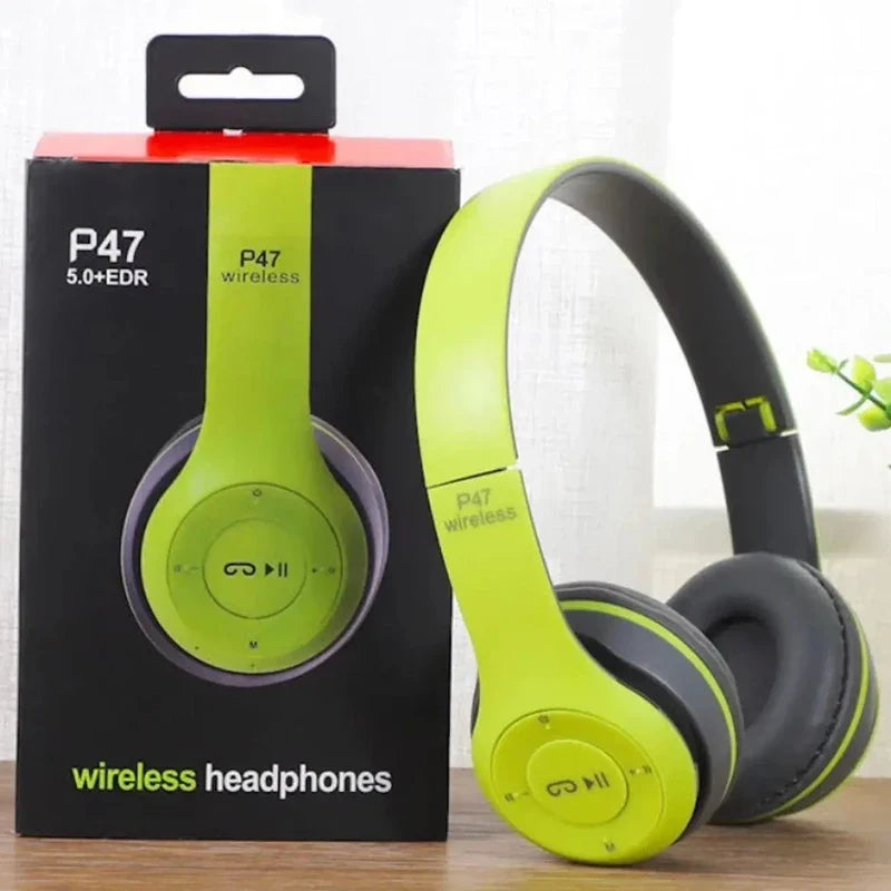 Handsfree Wireless Noise-Canceling Bluetooth Headphones P47, Earphone Headset