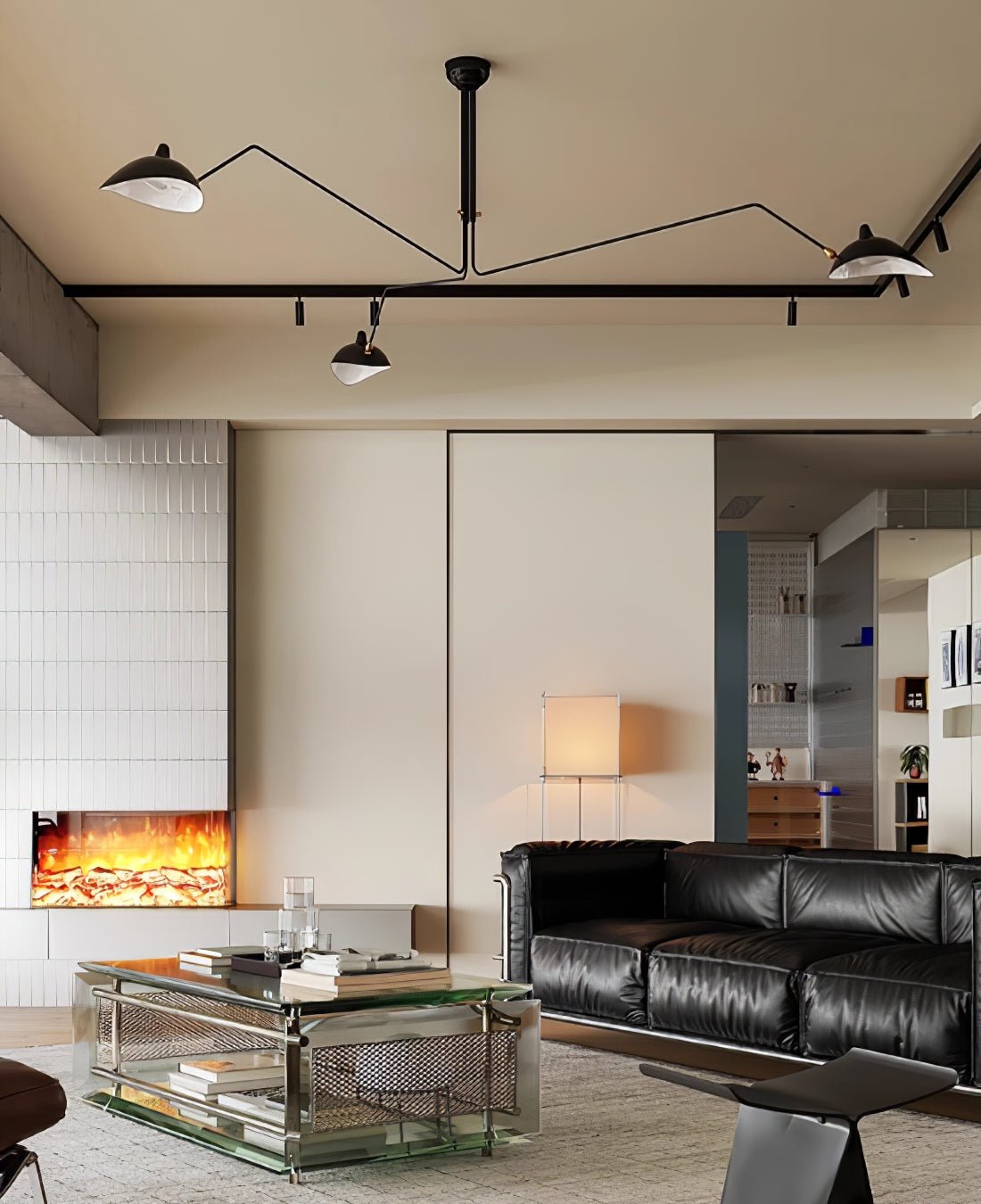 3-Arm Ceiling Light With Pivot Shades