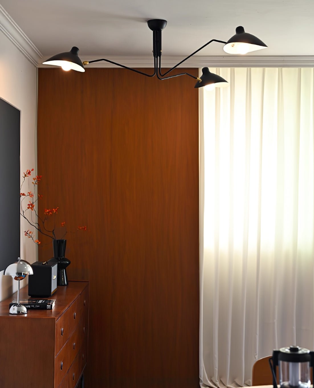 3-Arm Ceiling Light With Pivot Shades