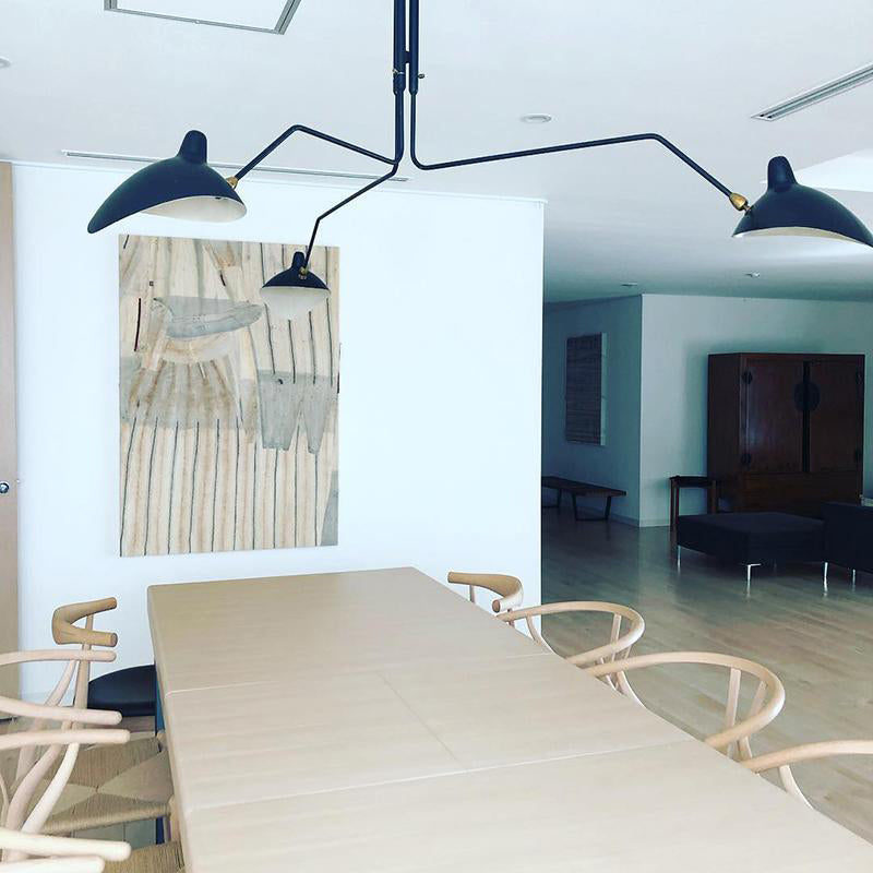 3-Arm Ceiling Light With Pivot Shades