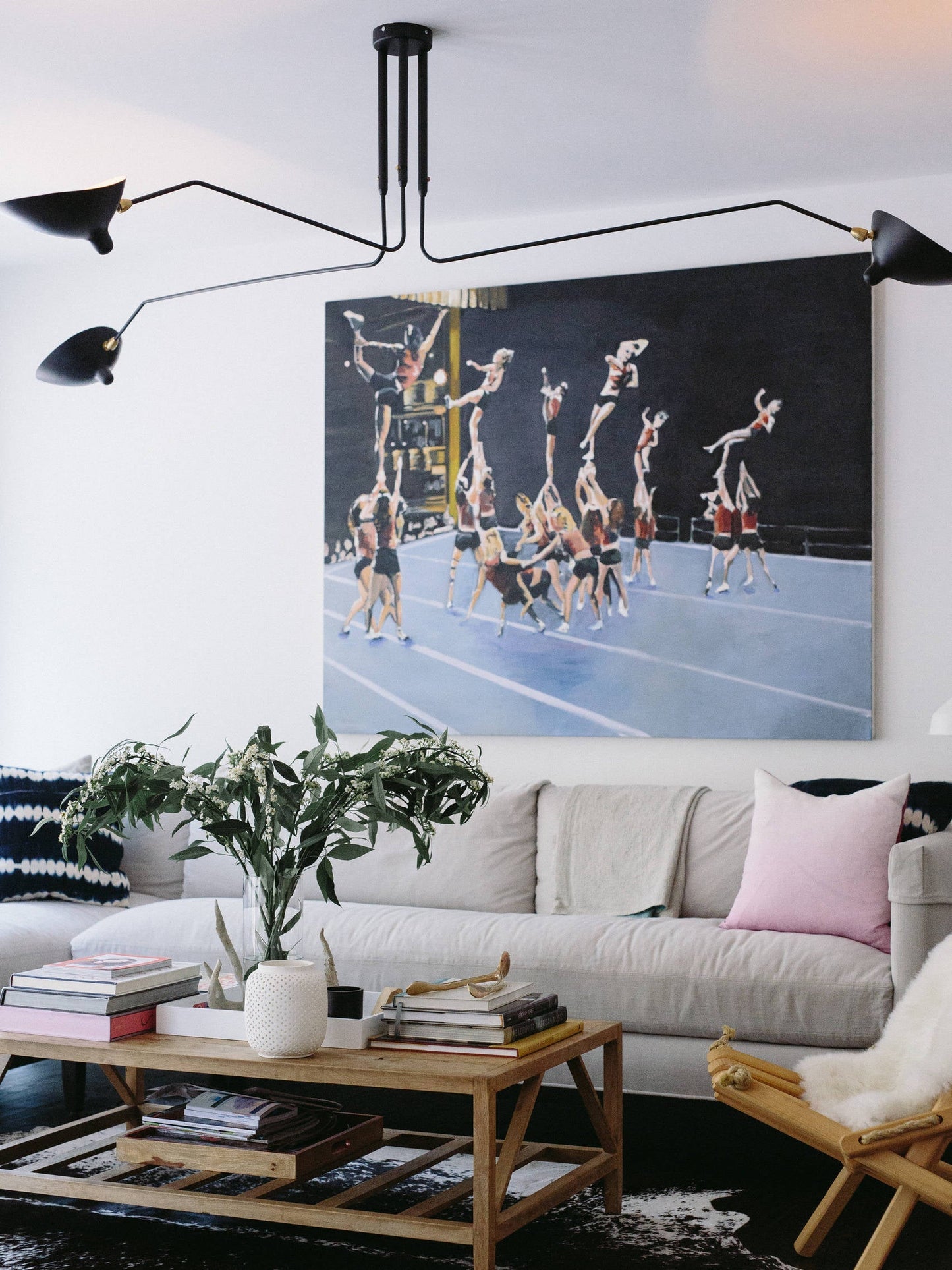 3-Arm Ceiling Light With Pivot Shades