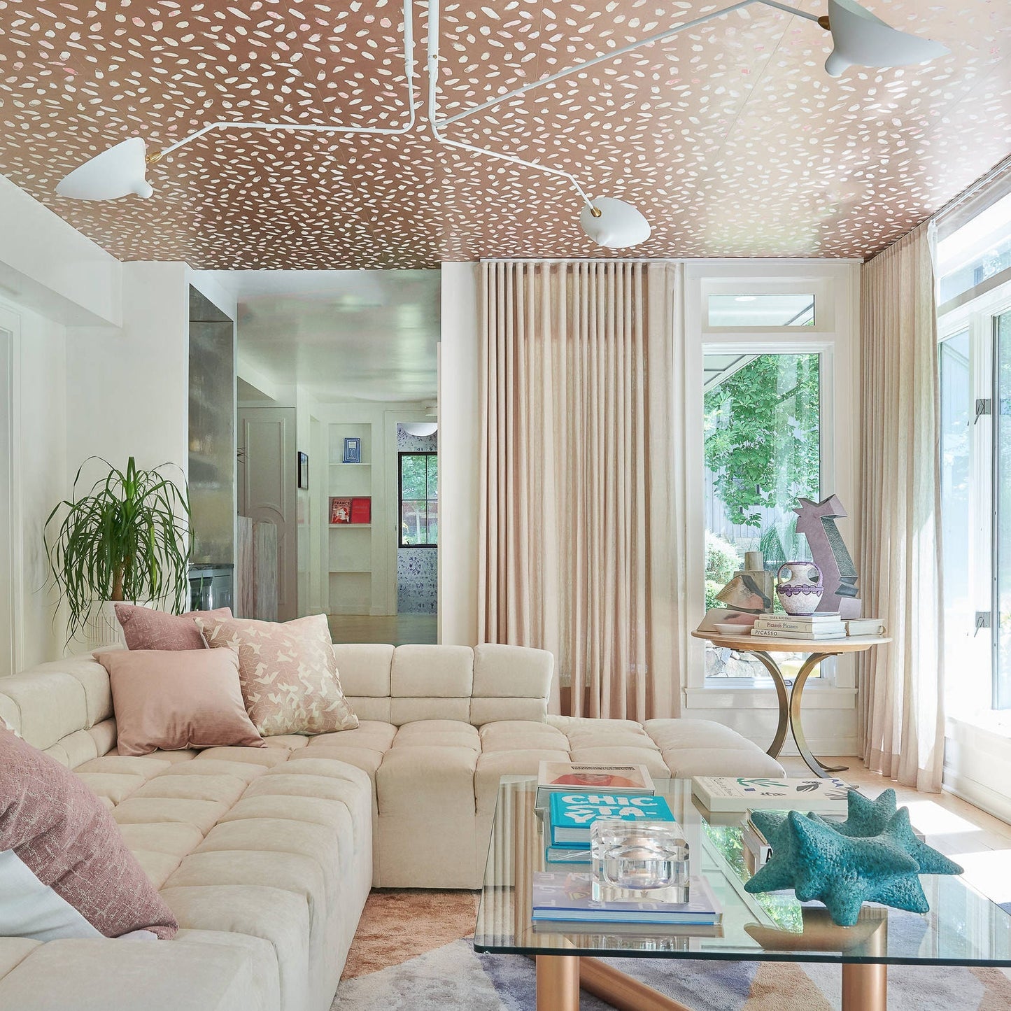 3-Arm Ceiling Light With Pivot Shades