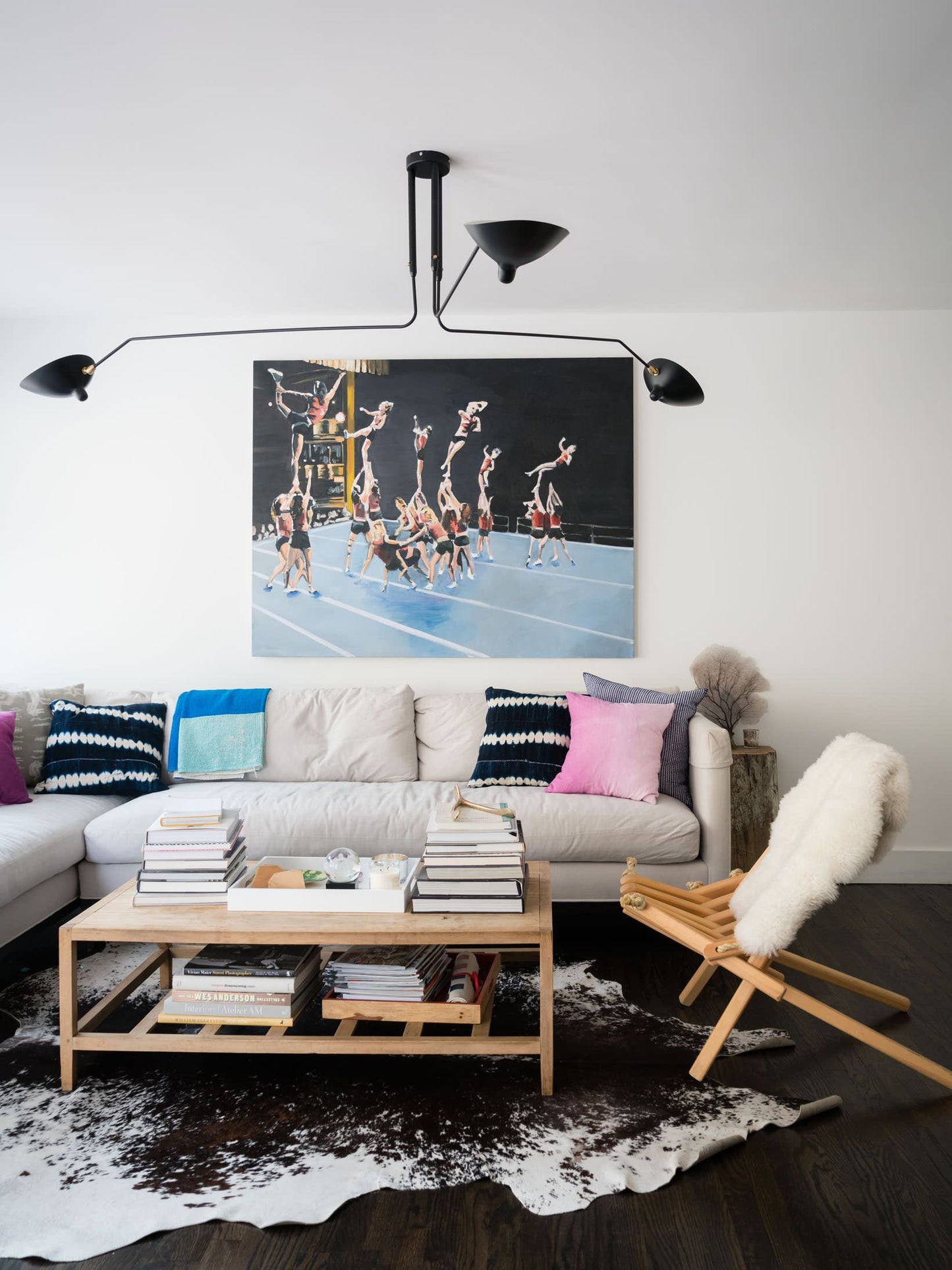 3-Arm Ceiling Light With Pivot Shades