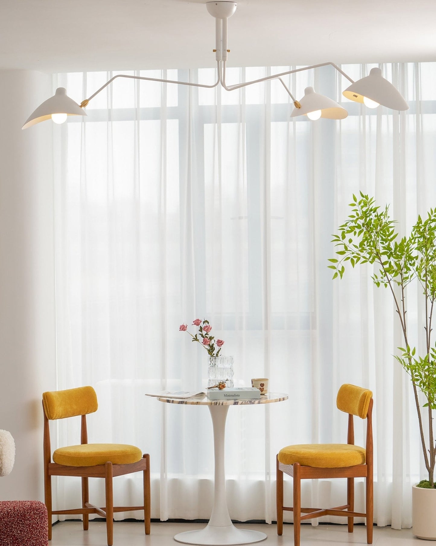 3-Arm Ceiling Light With Pivot Shades