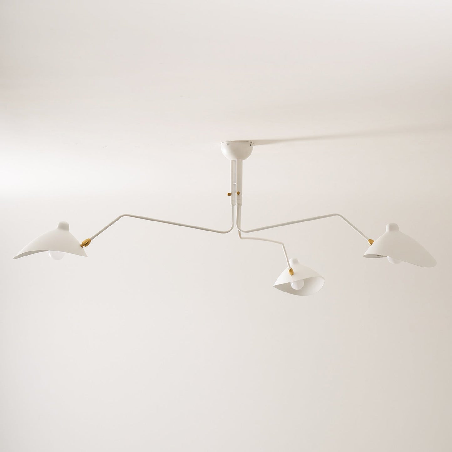 3-Arm Ceiling Light With Pivot Shades