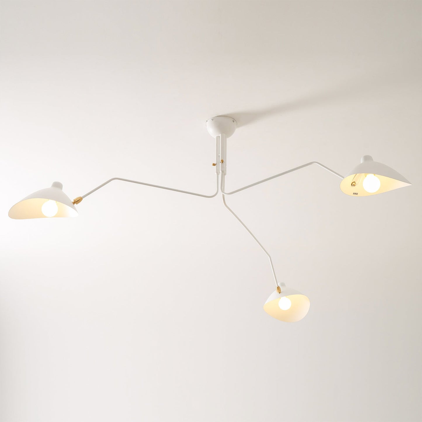 3-Arm Ceiling Light With Pivot Shades