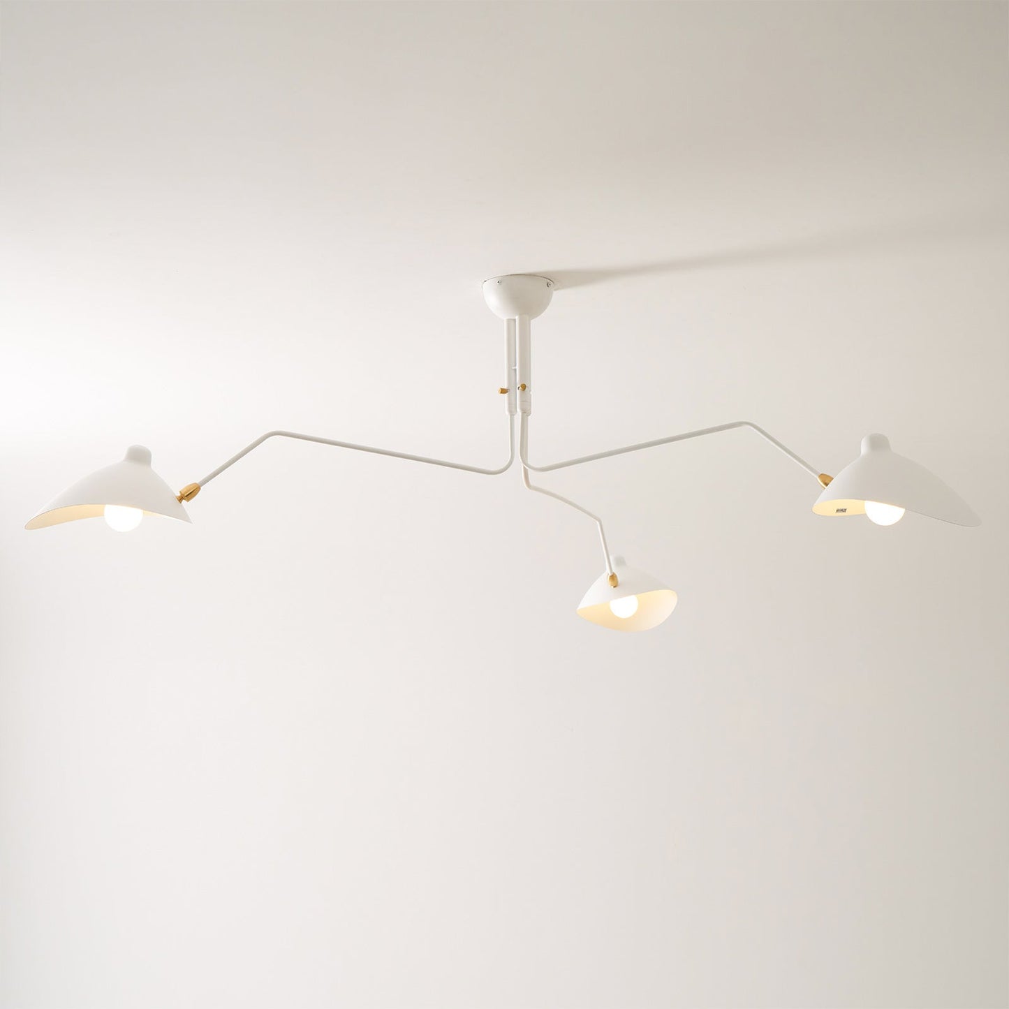 3-Arm Ceiling Light With Pivot Shades