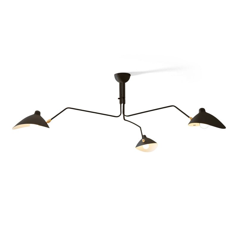 3-Arm Ceiling Light With Pivot Shades
