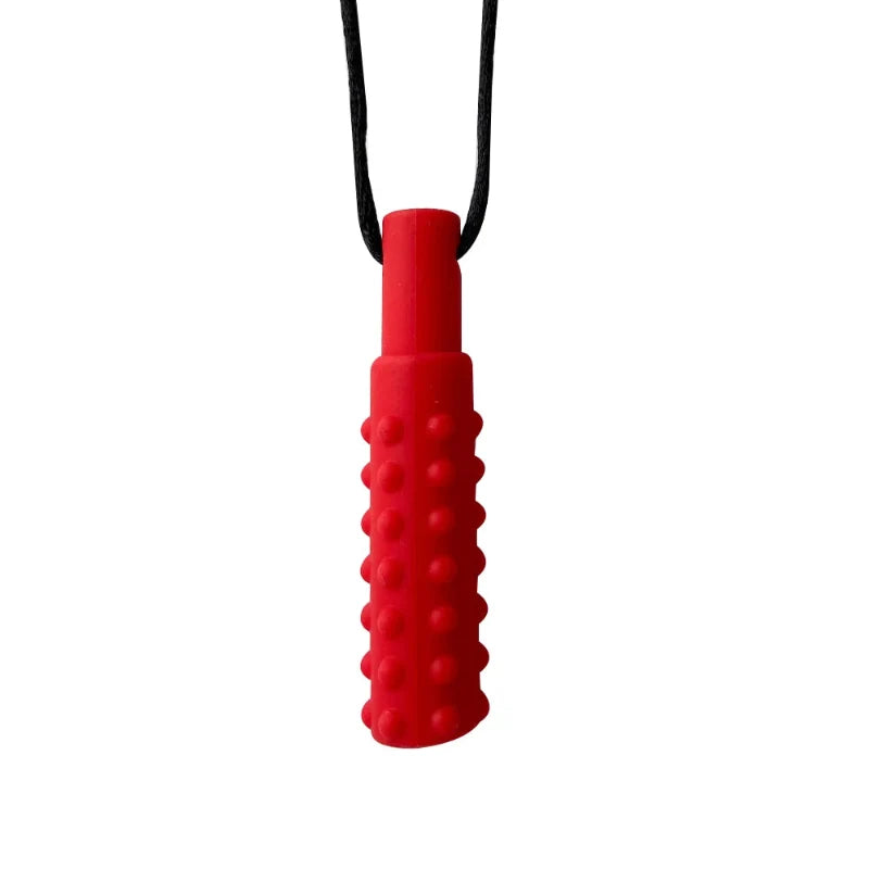 Silicone Teether Necklace for Kids | Chewy Sensory Pendant for Autism & ADHD | Oral Motor Therapy Tool