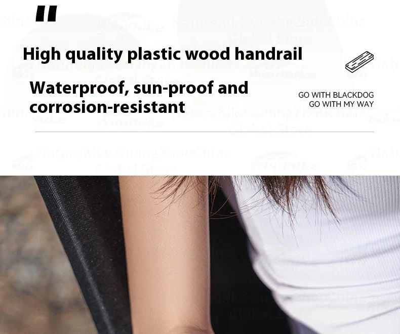 BLACKDOG Detachable Kermit Chair Portable Lightweight Detachable Seat Armchair Aluminum Alloy Outdoor Camping Fishing Folding Chair Load Bearing 120kg