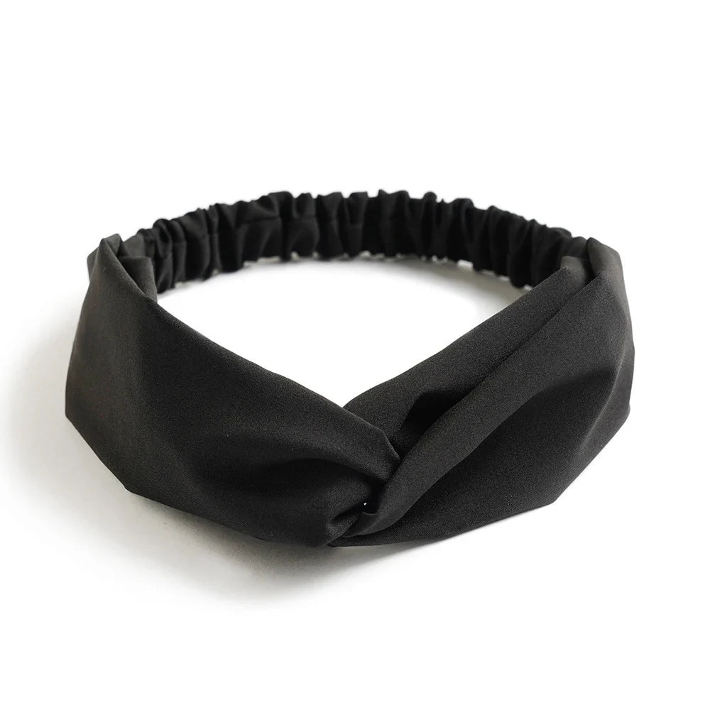 vintage cross turban headband summer print