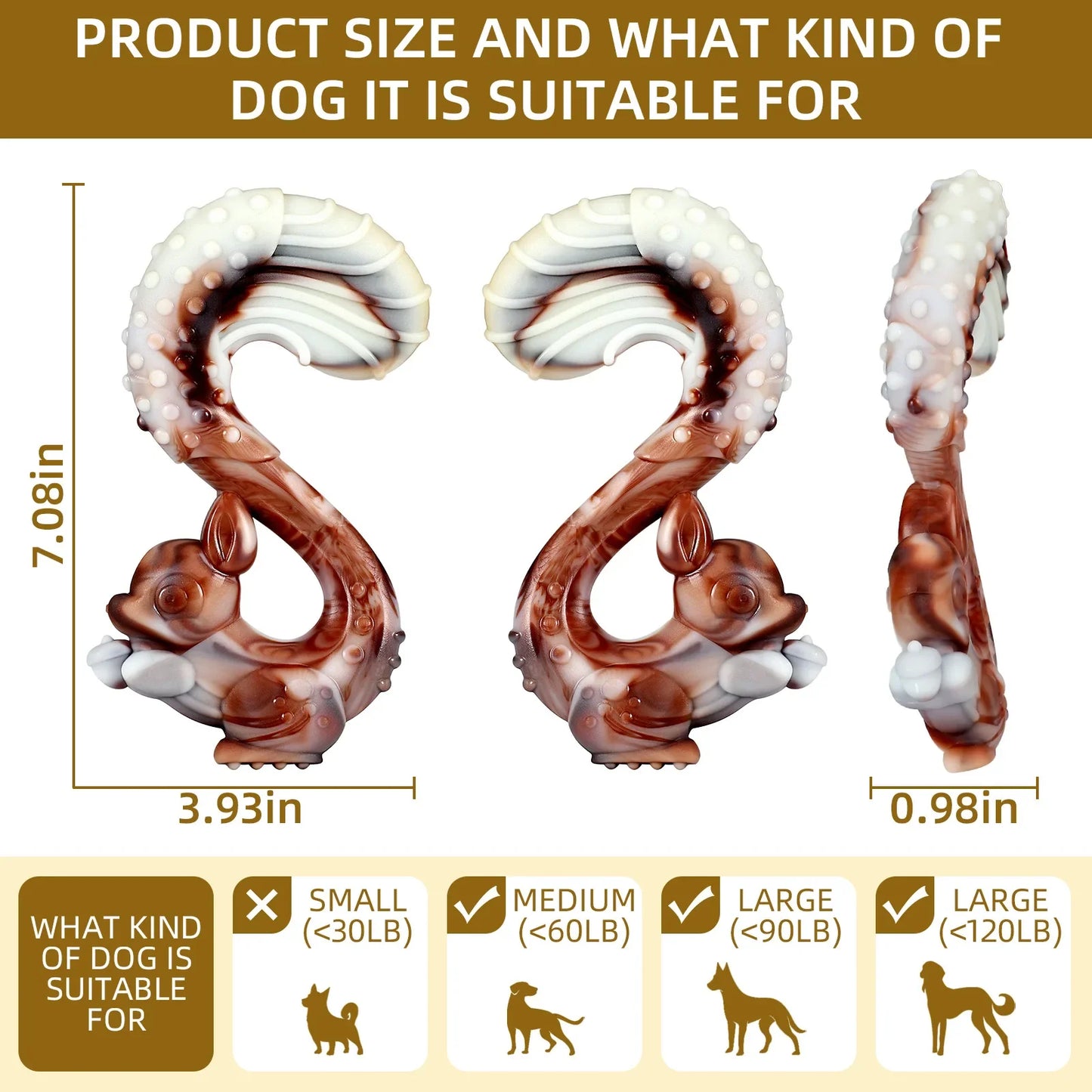 Tough Nylon Chew Toy (Beef Flavor)