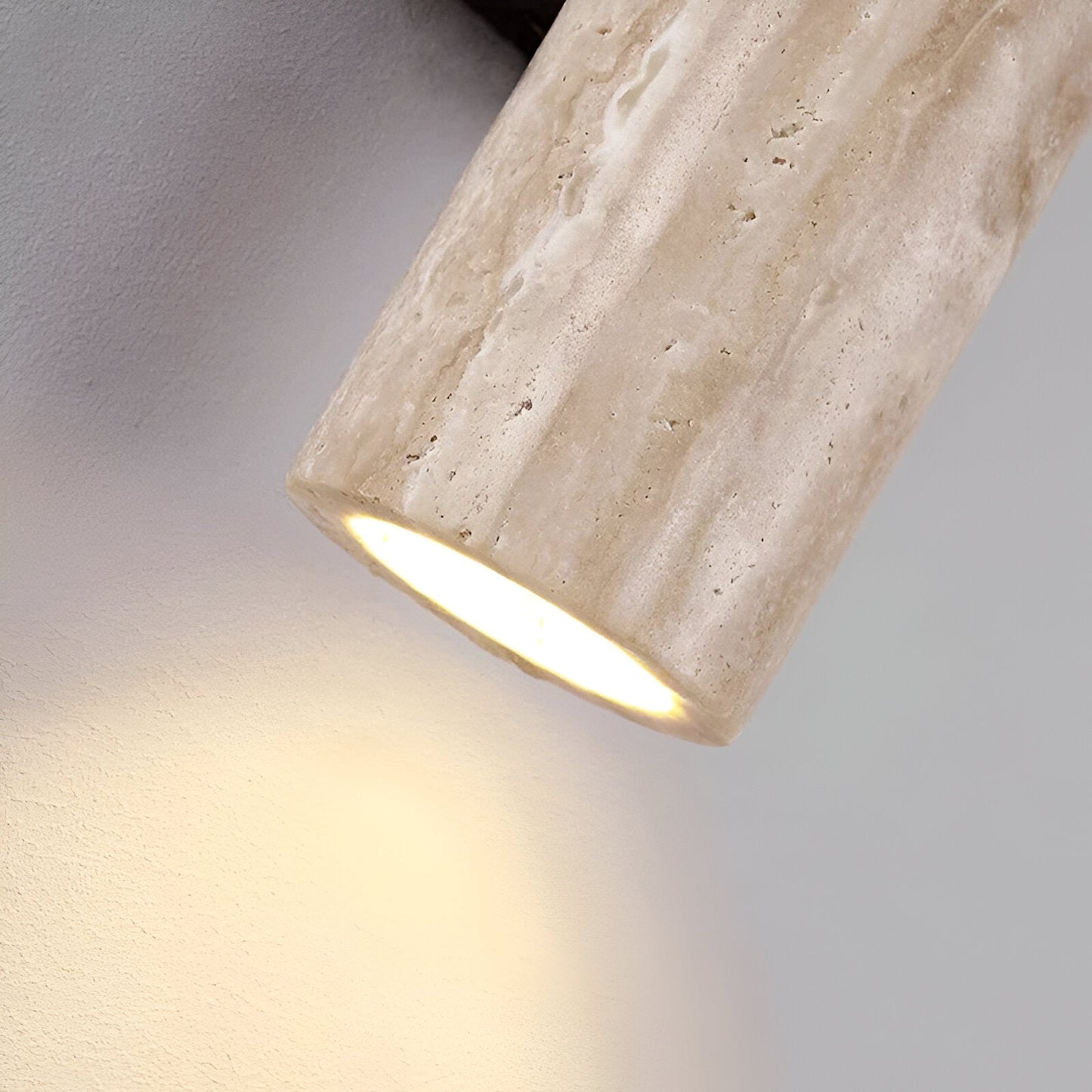 Japandi Travertine Wall Light LED Light With Up And Down Glow