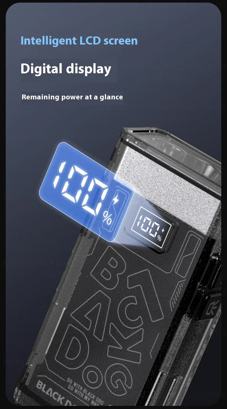 BLACKDOG STAR BOX Multifunctional Lighting Flashlight 3300LM Super Power Long Range LED Light 4 Color Torch Outdoor 3000mAh Battery IPX5 Waterproof