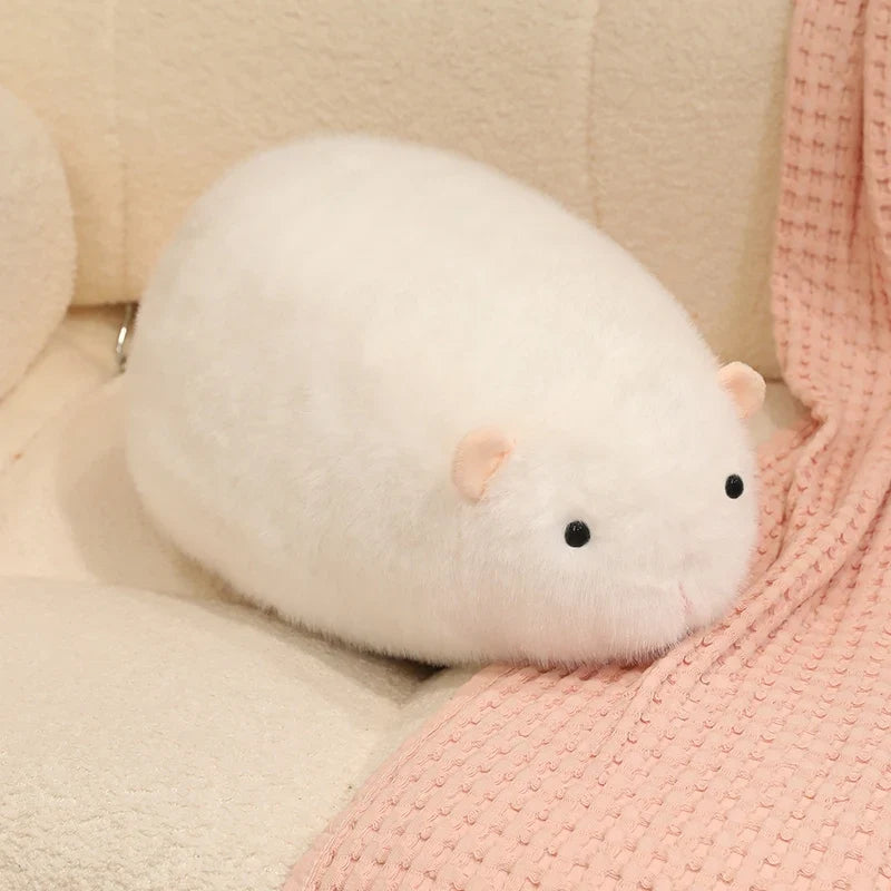 Cute Golden Hamster Plush Pillow Toy - Soft Stuffed Animal Doll Keychain for Kids, 13/35CM Fun Gift