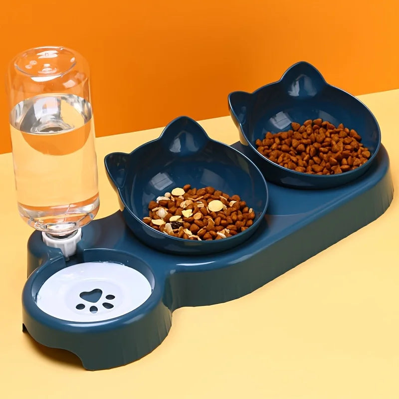 3-in-1 Cat Feeding Station