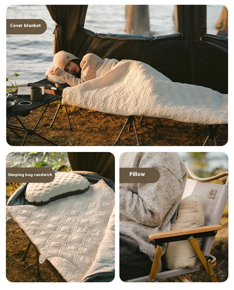 Naturehike Electric Heater Blanket Portable Ultralight Wearable Cloak Sleeping Bag Poncho Coat Winter Warm 20D 380T Nylon Fabric USB Electric Heating Quilt