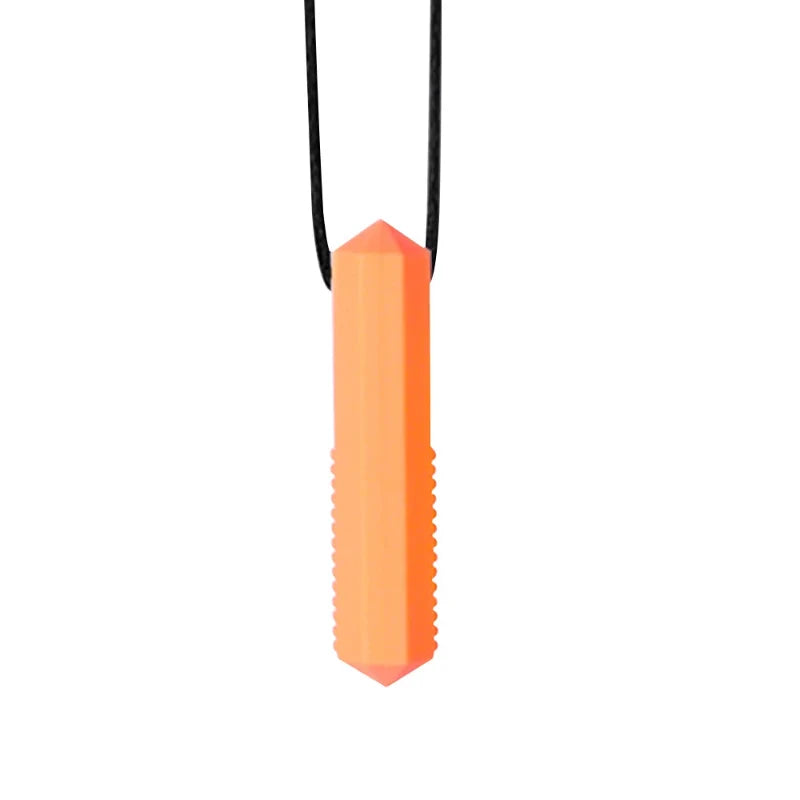 Silicone Teether Necklace for Kids | Chewy Sensory Pendant for Autism & ADHD | Oral Motor Therapy Tool