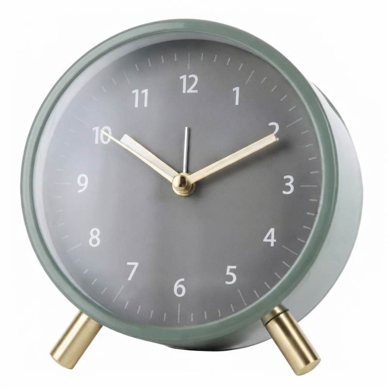 Silent Alarm Clock Quartz Movement Compact Design