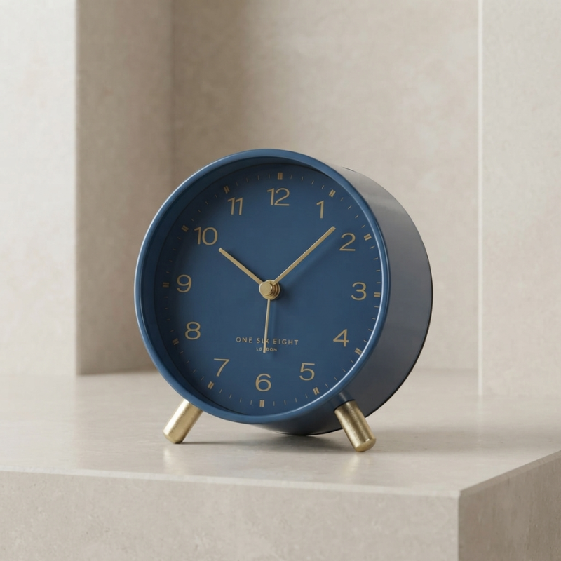 Silent Alarm Clock Quartz Movement Compact Design