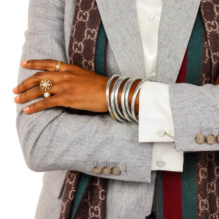 BuDhaGirl All Weather Bangles-Serenity Prayer (Set of 6)