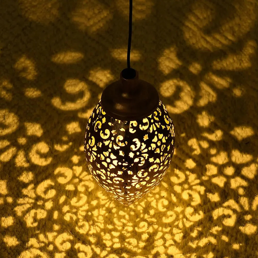 Solar Hanging Lantern, Warm White LED, IP44 Rated, Outdoor